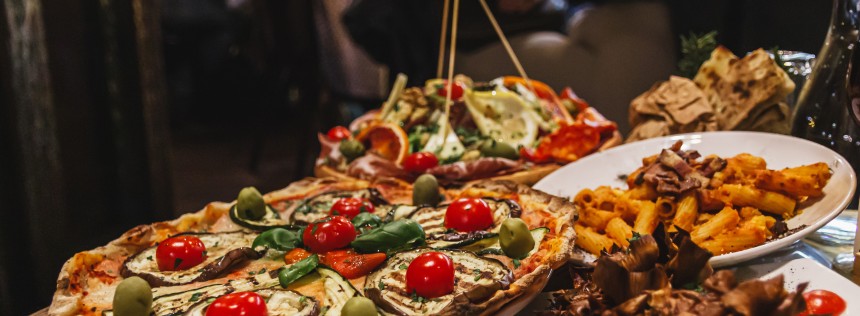 Pizza Platter on a Rome Food Tour.