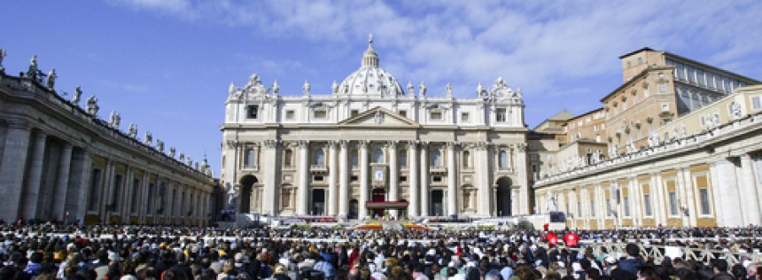 tourists waiting for Bus Tour in Rome, Italy.